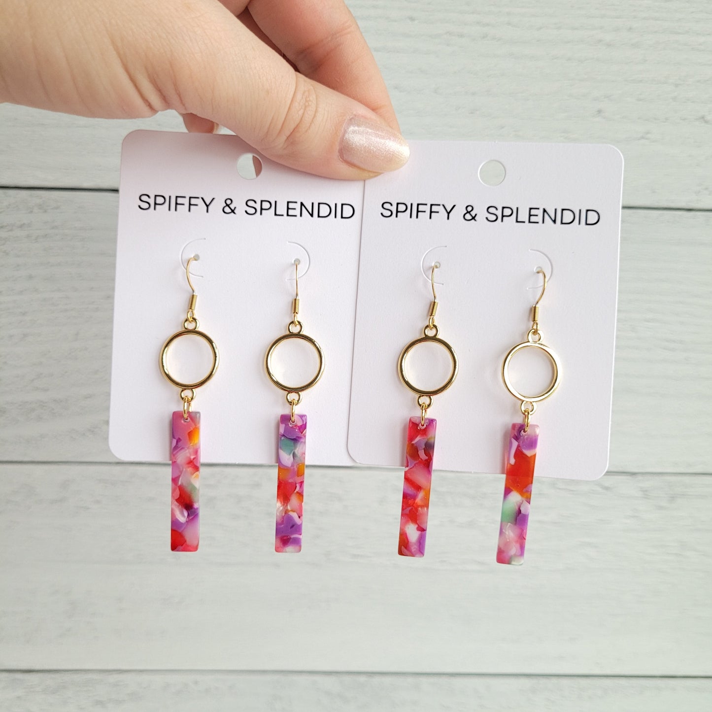 Isabella Earrings - Paradise Pink