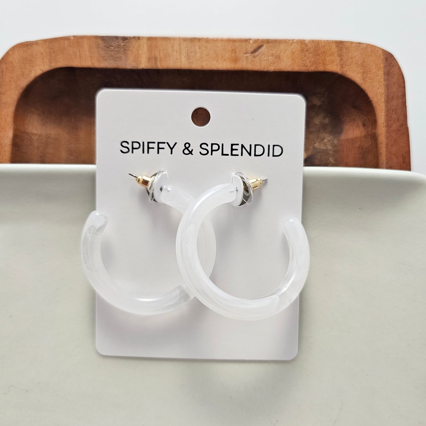 Josie Hoops - White