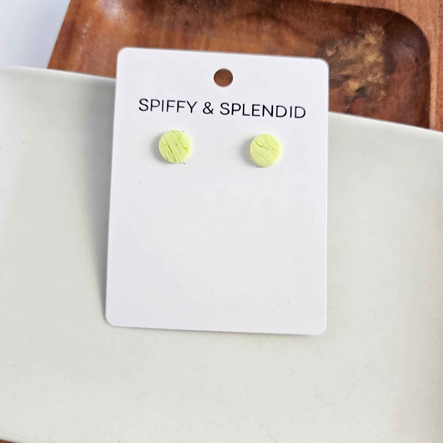 Kate Studs - Lime Green