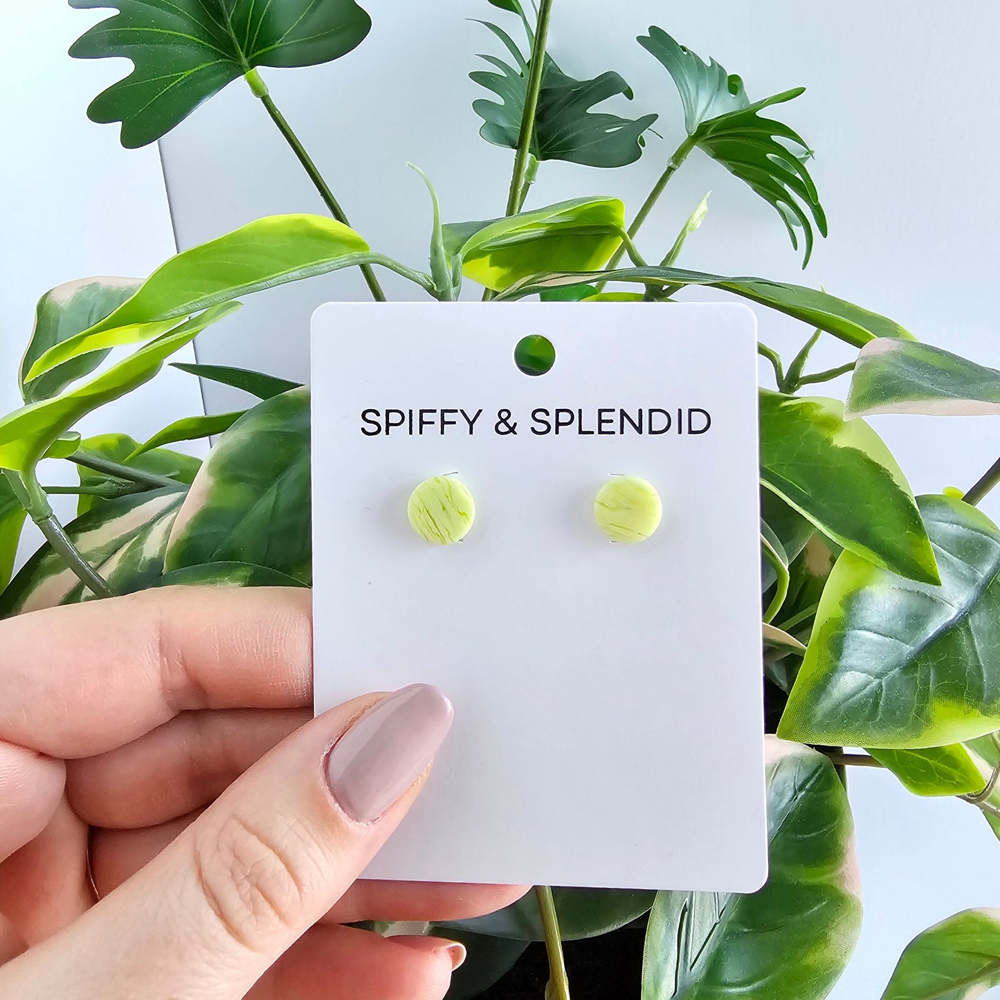 Kate Studs - Lime Green