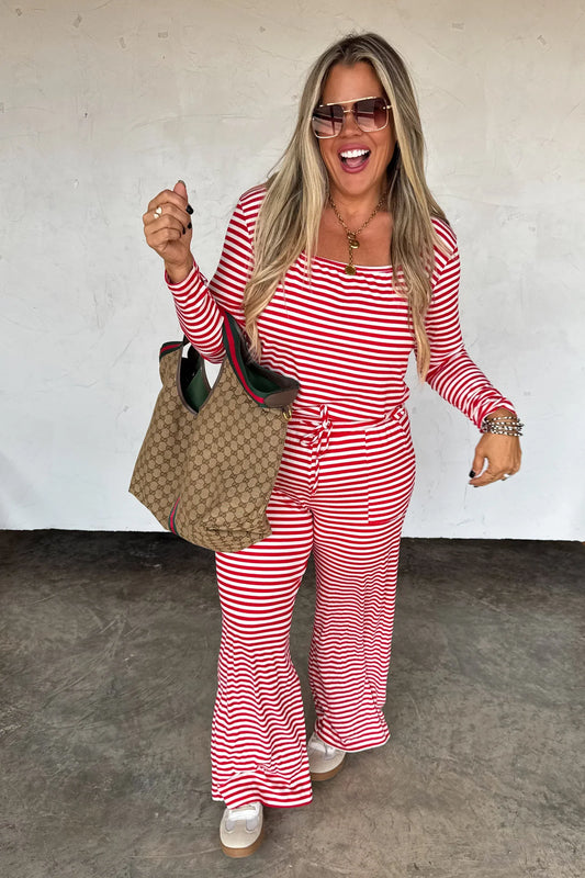 PREORDER: Haddie Stripe Lounge Set **Limited Qtys**