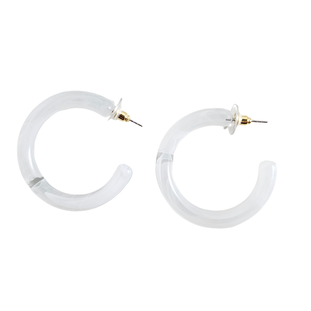 Josie Hoops - White