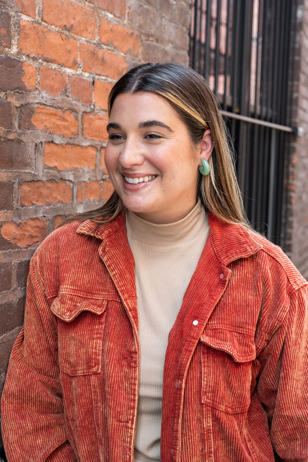 Chloe Hoops - Sage