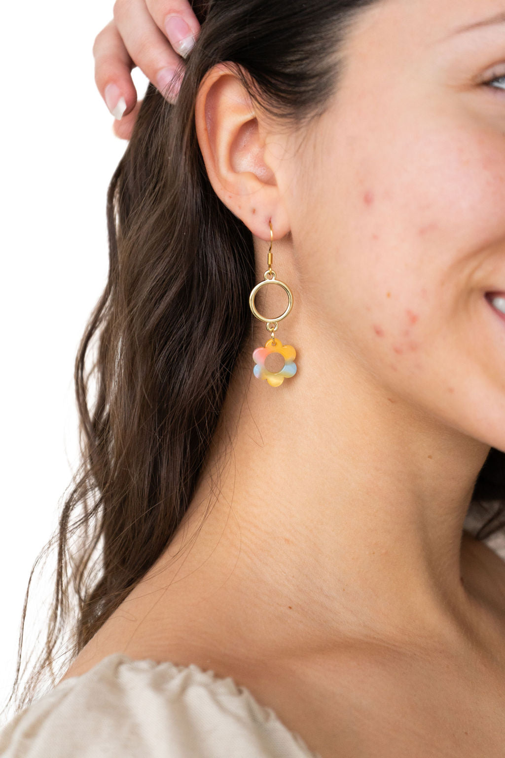 Poppy Earrings - Rainbow Delight Surprise
