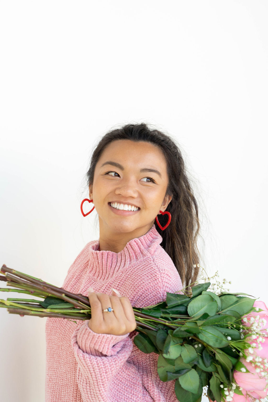 Heart Hoops - Red