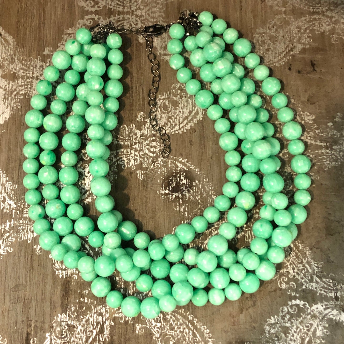 Acid Green Best Marbled Sylvie Necklace