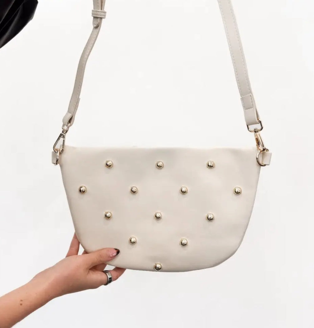 Chic Gold Studded Westlyn Bum Bag