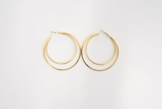 Two's a Party Double Hoop Earrings