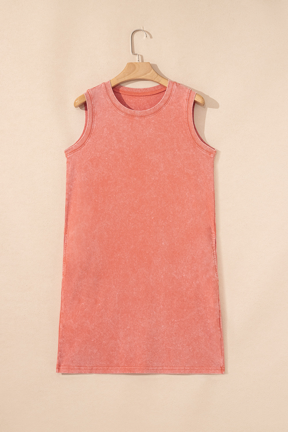 Mineral Wash Tank Mini Dress with Pockets