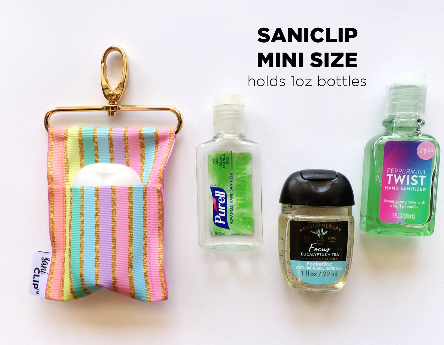 Cow Print SaniClip Hand Sanitizer Holder