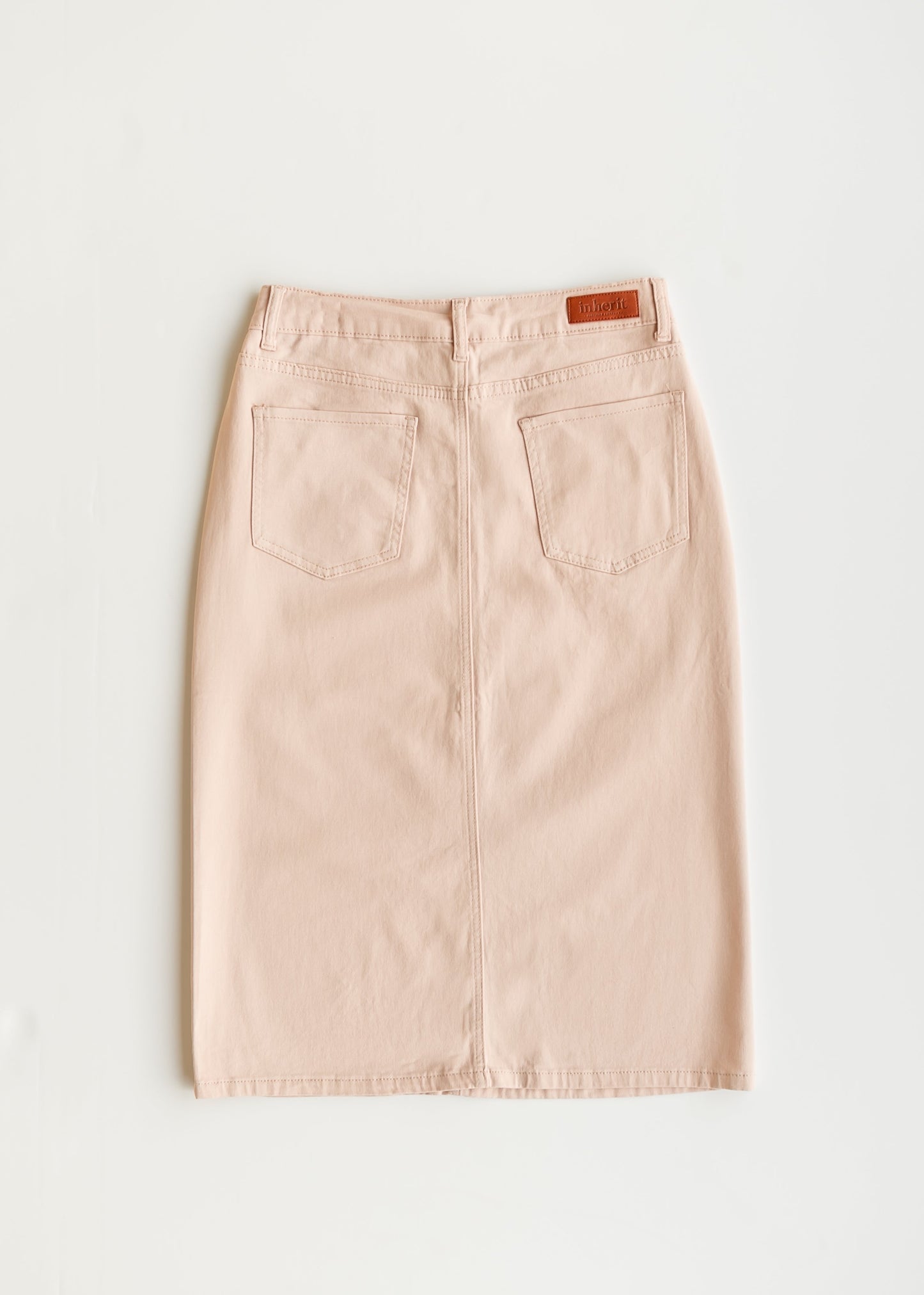 Remi Rose Denim Midi Skirt