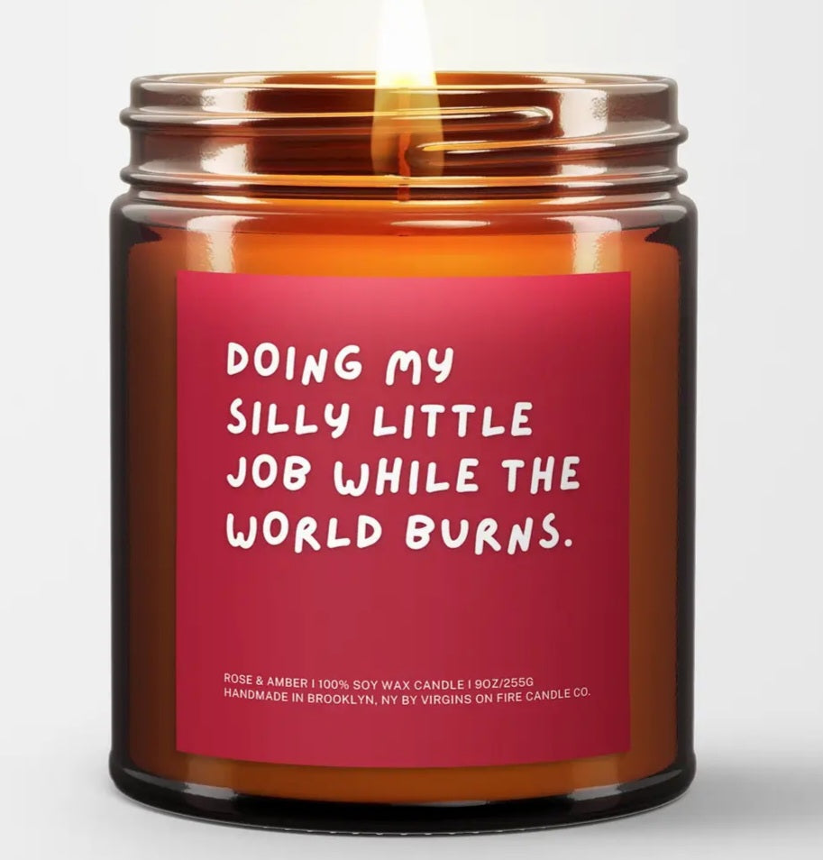 Silly Little Job Candle