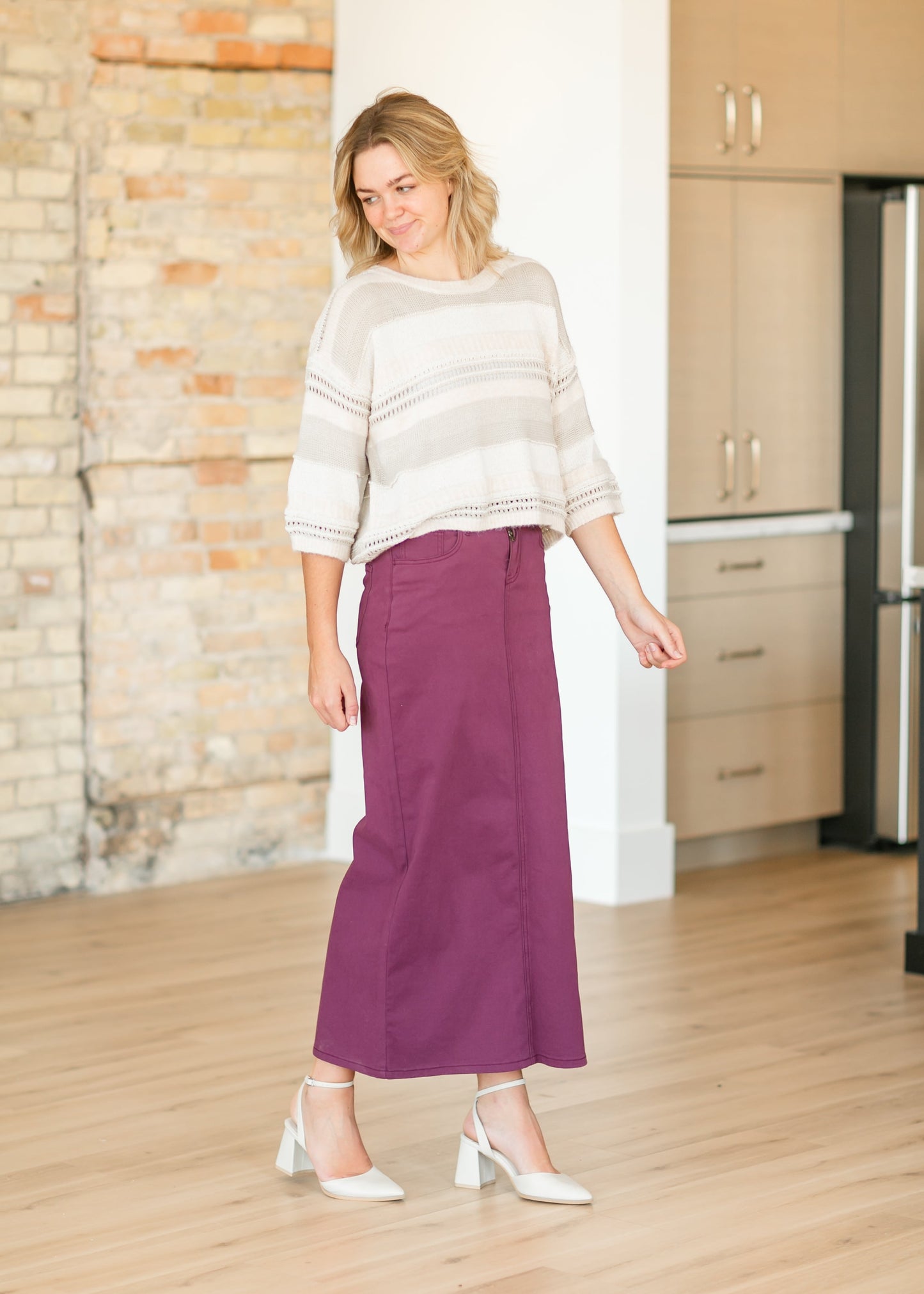 Stella Denim Maxi Skirt