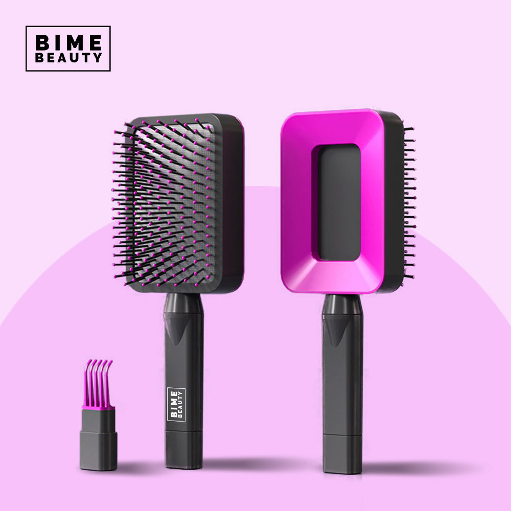 3D Self-cleaning Deluxe Rectangular Hair Brush