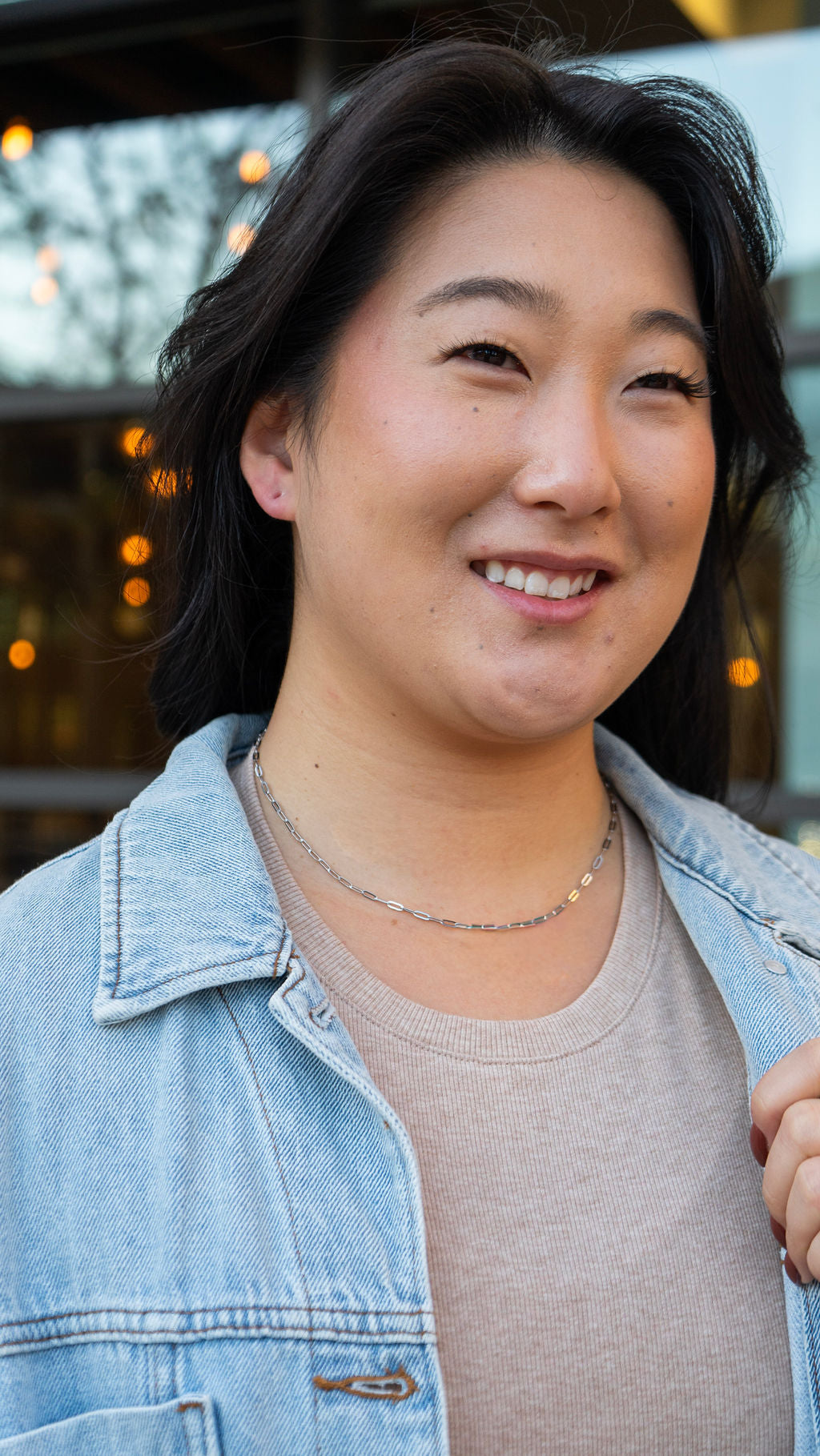 Luxe Silver Delicate Paper Clip Chain - 18"