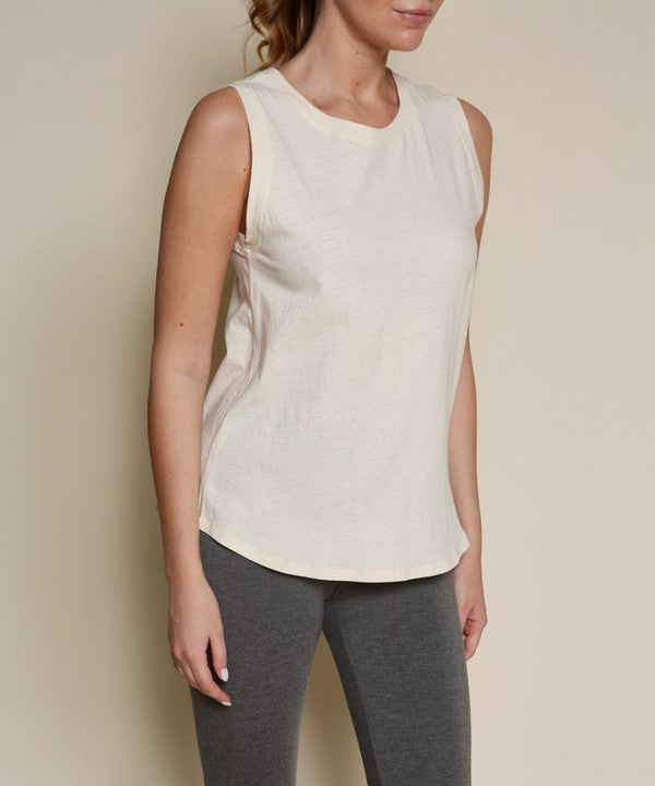 RECYCLED COTTON MUSCLE TANK