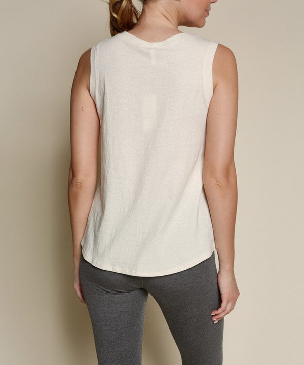 RECYCLED COTTON MUSCLE TANK