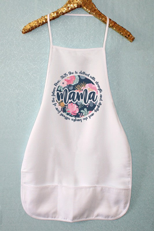 Blue Mama Floral Kitchen Apron