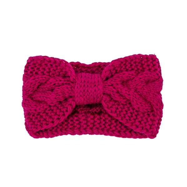 WINTER CROCHET BOW TWISTED HEAD BAND