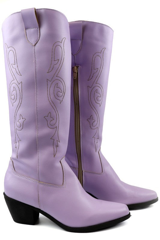 Beautiful Western Style Tall Boots