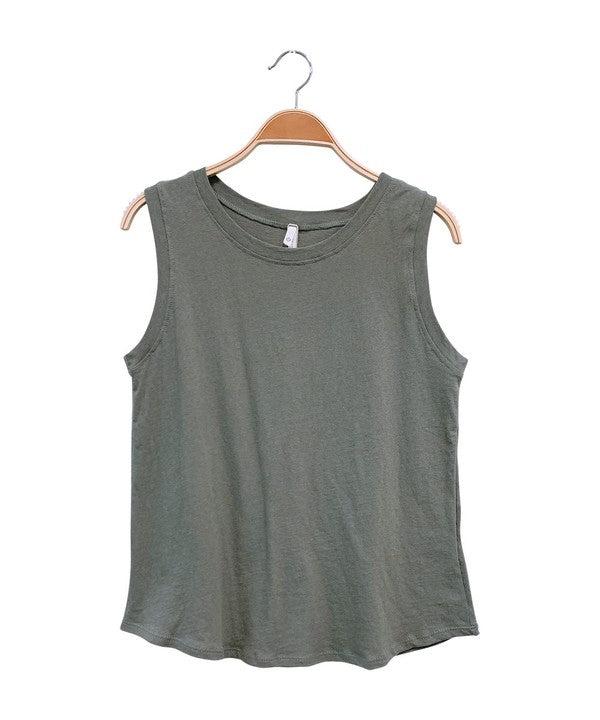 RECYCLED COTTON MUSCLE TANK