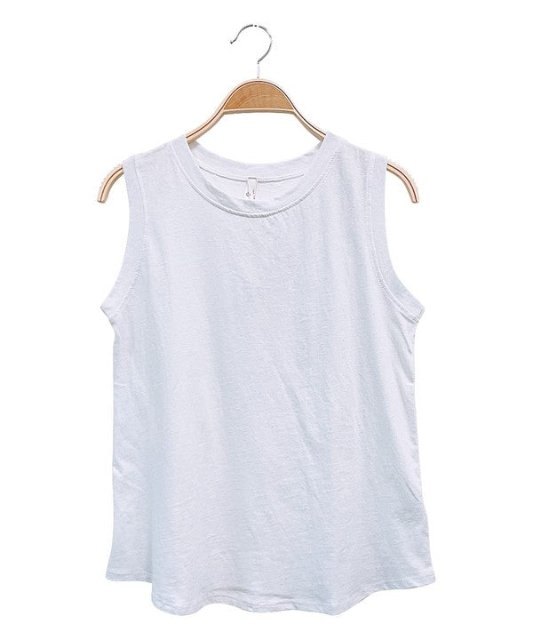 RECYCLED COTTON MUSCLE TANK