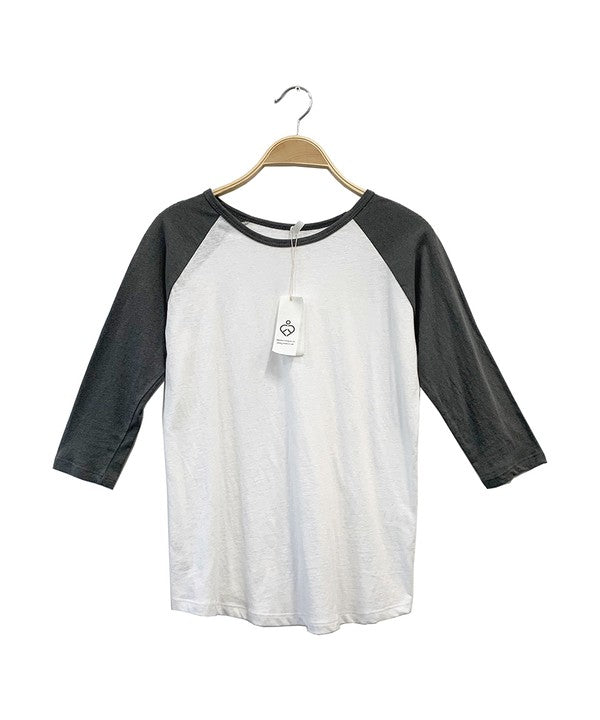 COTTON  VINTAGE RAGLAN T