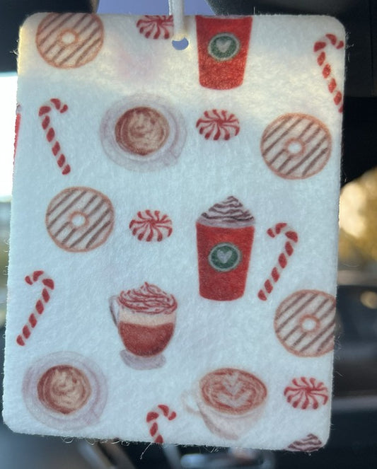 Doughnuts and Peppermint Mochas Air Freshener