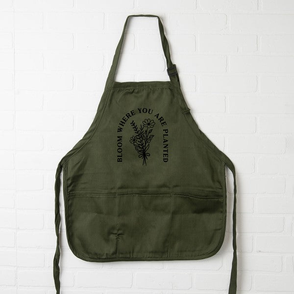 Bloom Where You Are Planted Apron