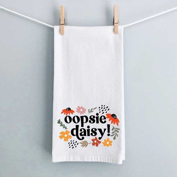 Oopsie Daisy Tea Towel