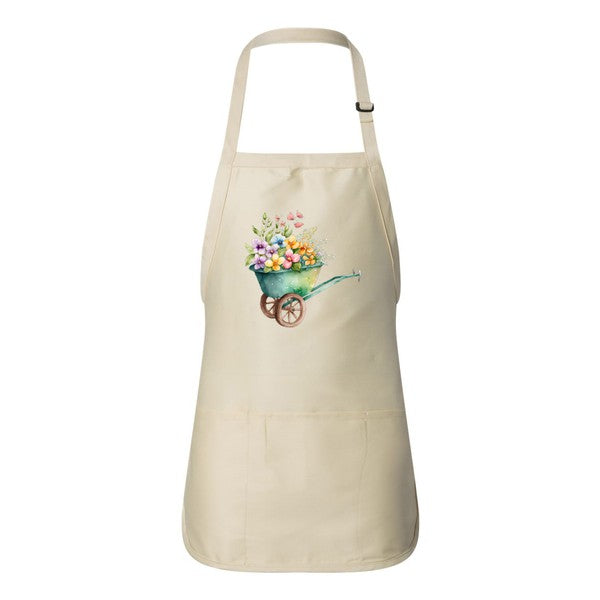 Spring Floral Wagon Apron