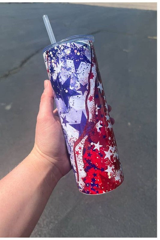 Patriotic Marble Tumbler