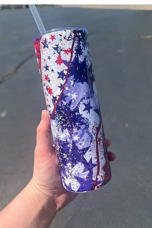 Patriotic Marble Tumbler