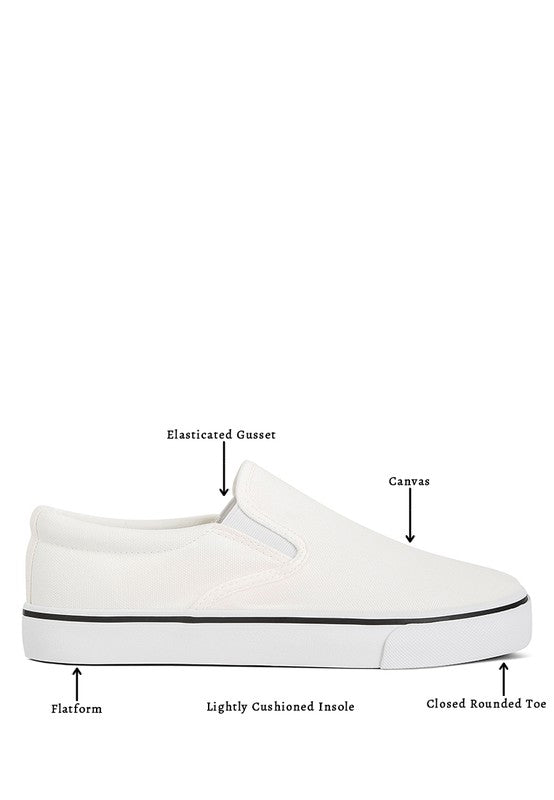 Laszlo Canvas Slip On Sneakers