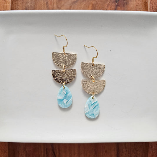 Aria Earrings - Aquamarine