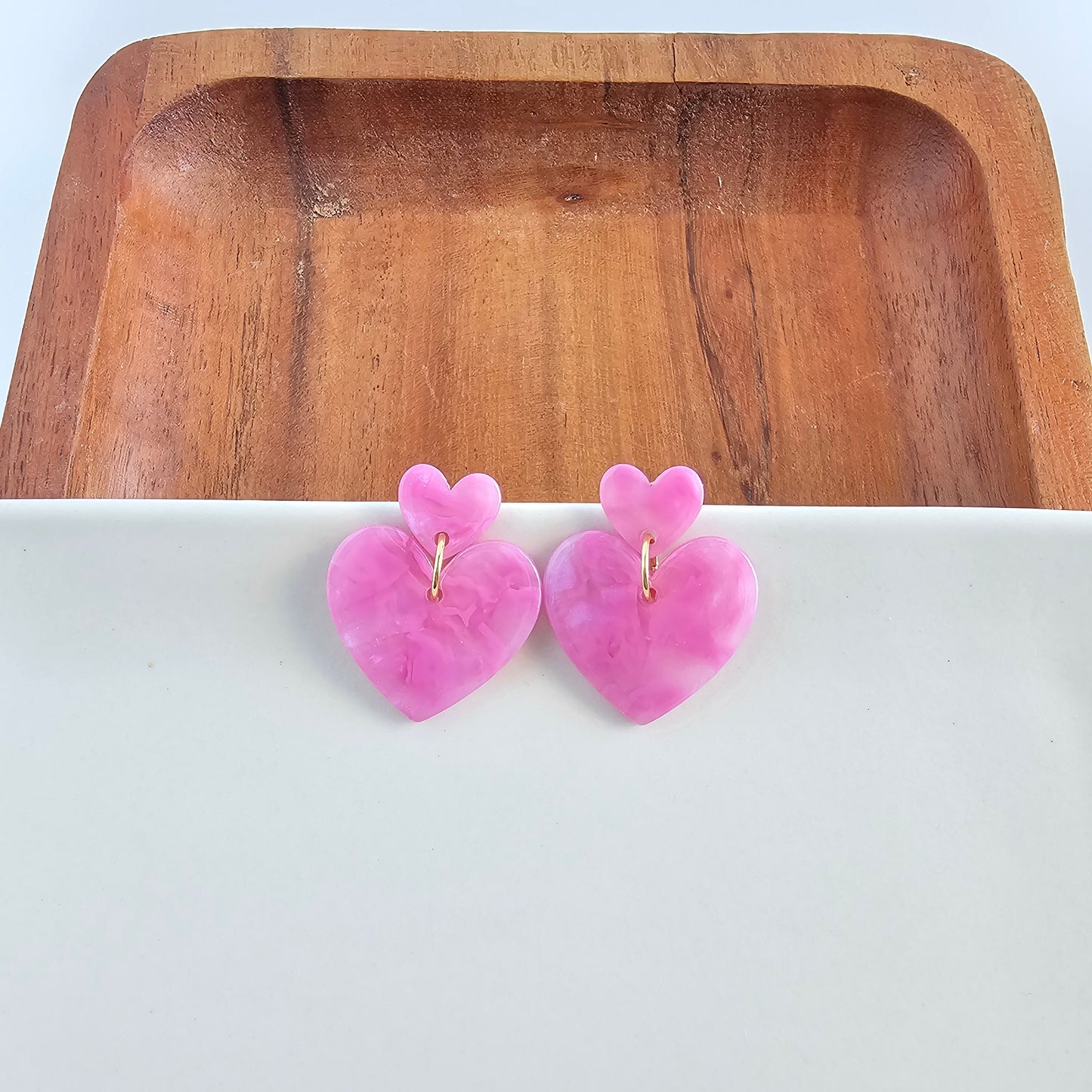 Darling Heart Earrings - Bubblegum Bliss