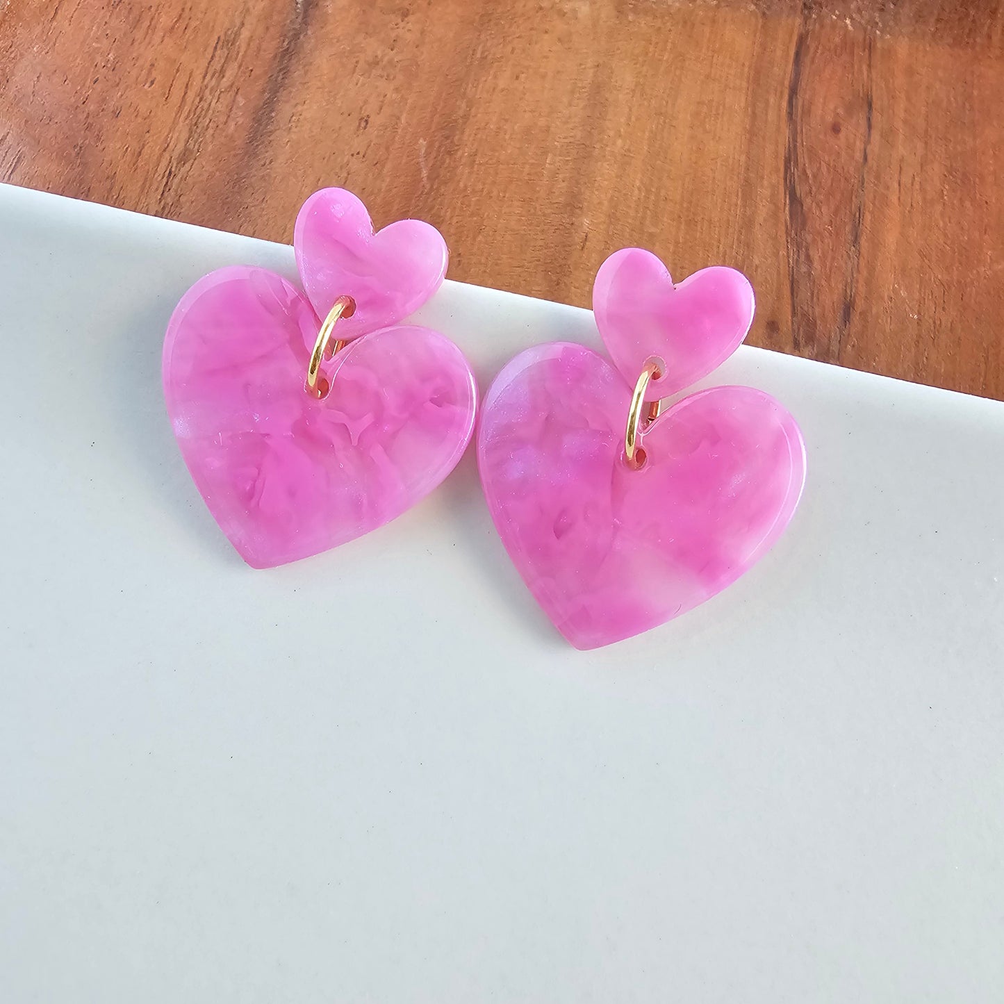 Darling Heart Earrings - Bubblegum Bliss
