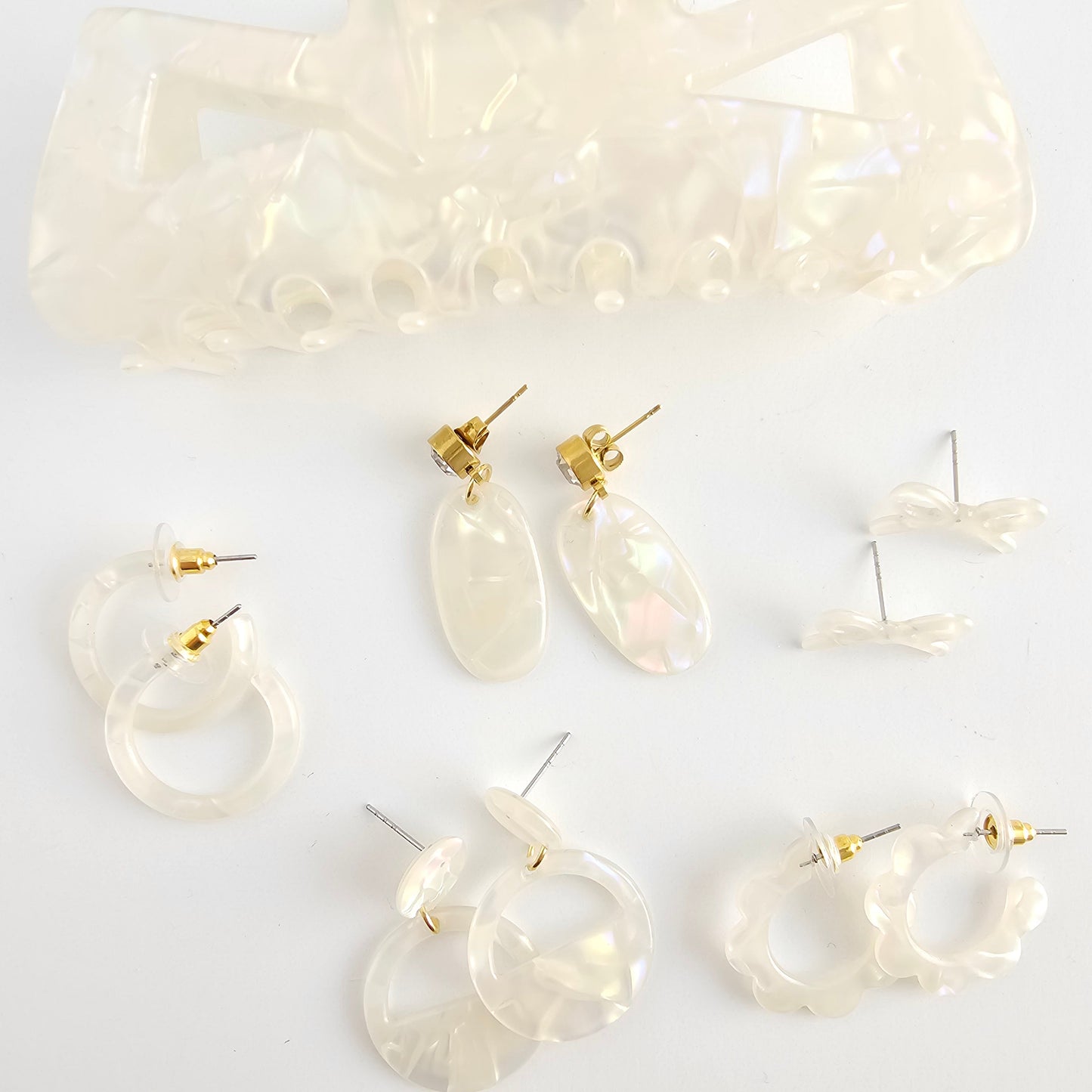 Lucy Earrings - Opalite
