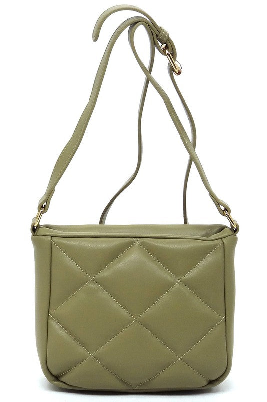 Quilted Puffy Crossbody Bag