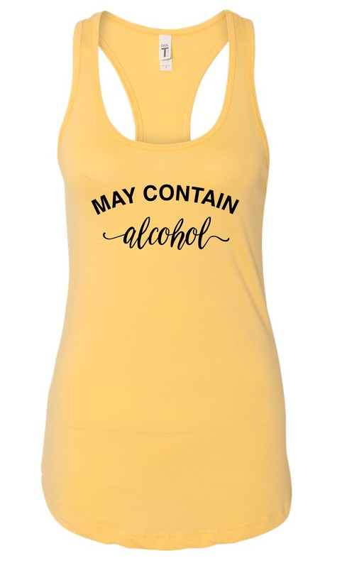 May Contain Alcohol Graphic Tank