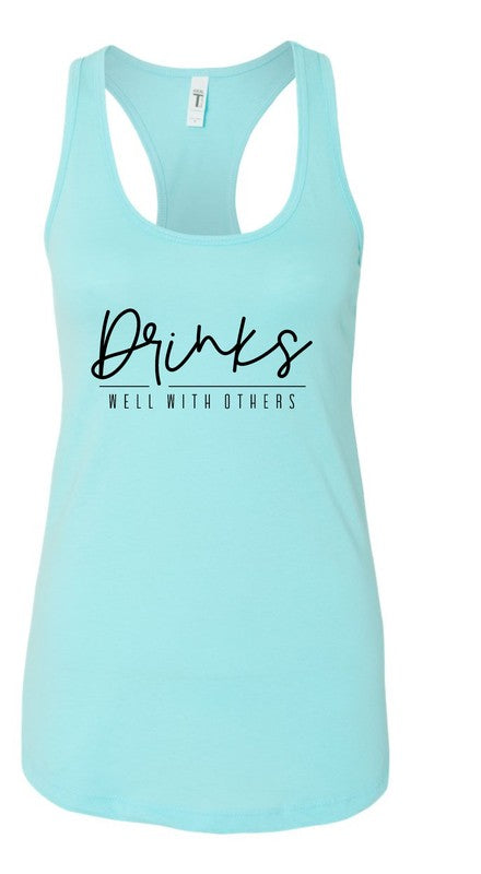 Drinks Well With Others Summer Graphic Tank