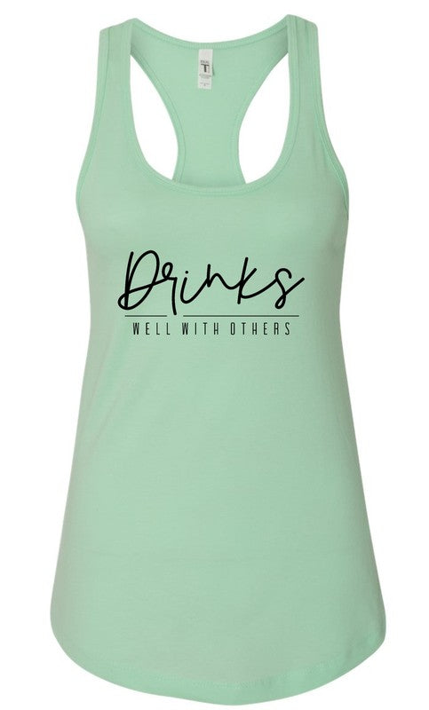 Drinks Well With Others Summer Graphic Tank