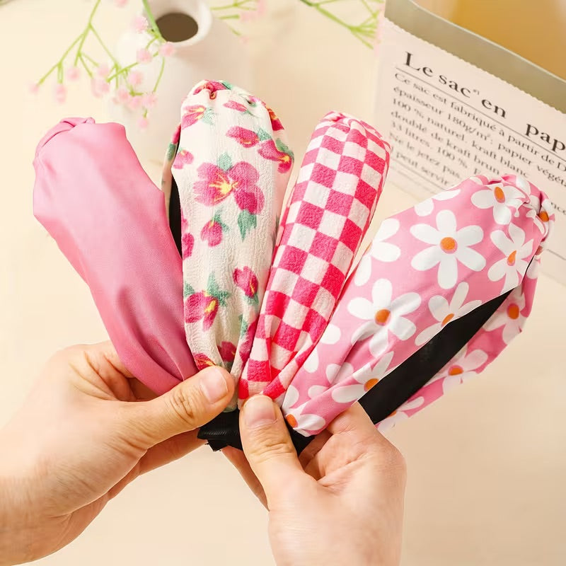 Easter Spring 4 Pack of Knotted Headbands