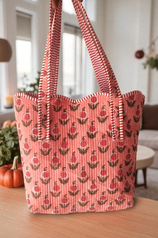 Cider Bloom Pink Scalloped Tote Bag ETA 9/3/25