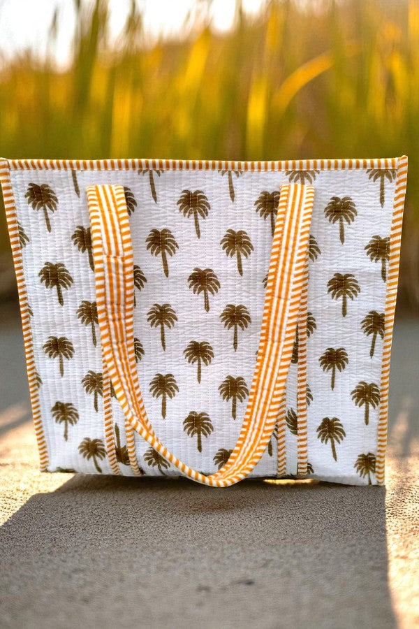 Palm Sunset Tote Bag
