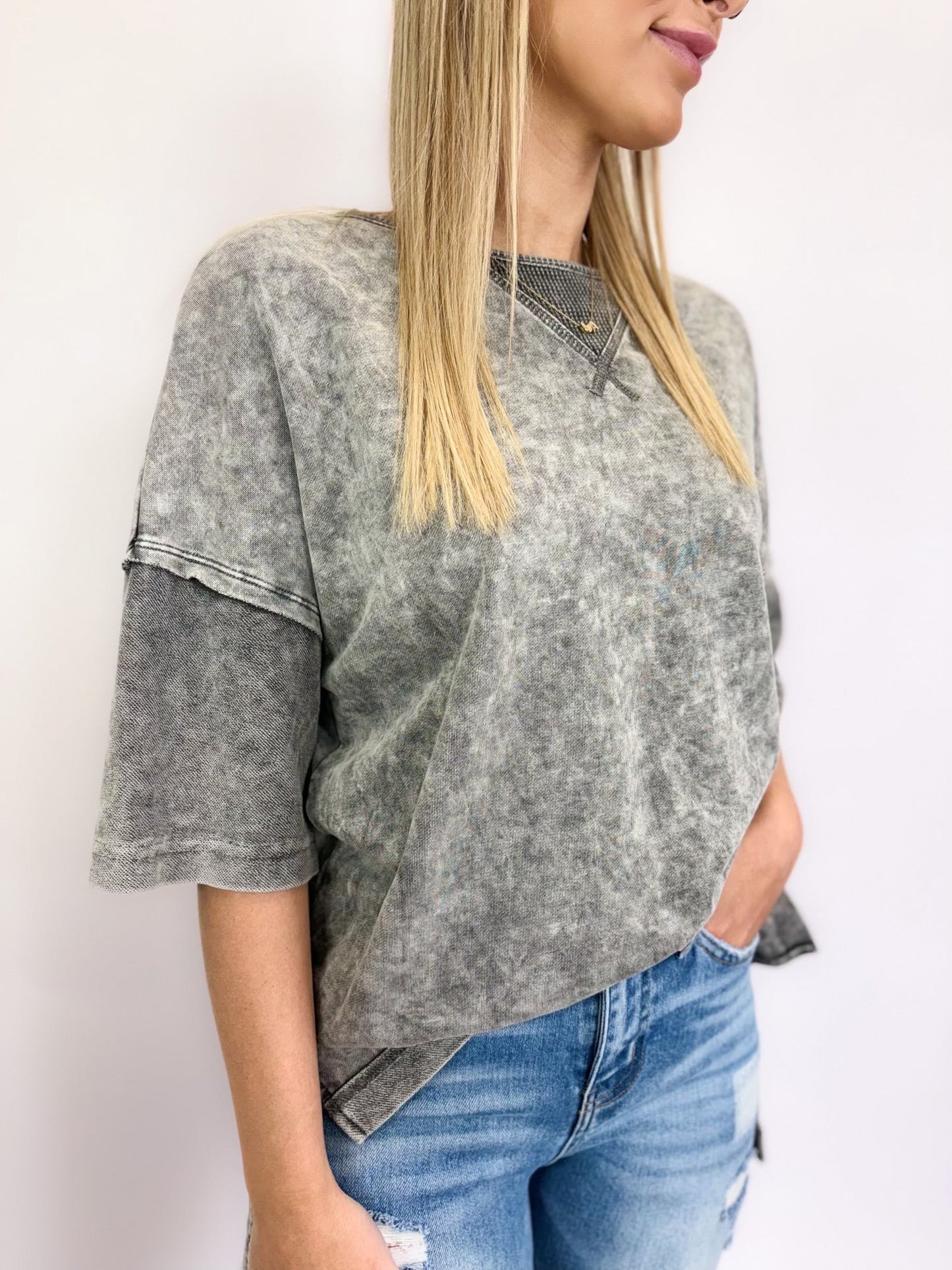 Erin Acid Wash Top