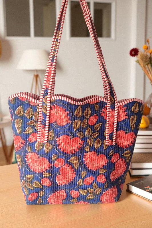 Rustic Garden Scalloped Tote Bag ETA 9/3/25