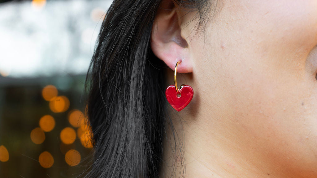Sweetheart Hoops - Red