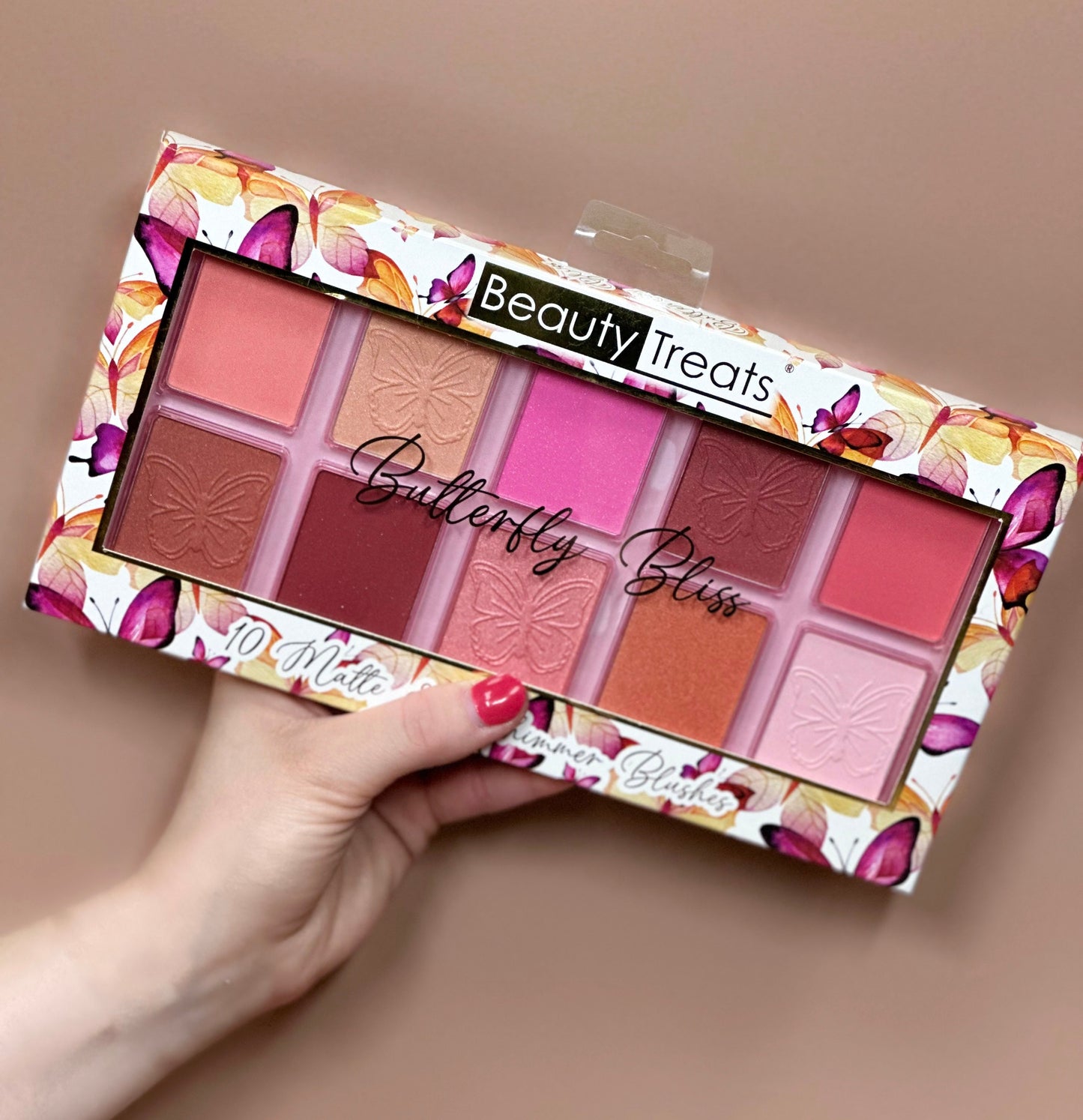 Matte & Shimmer Butterfly Blush Palette