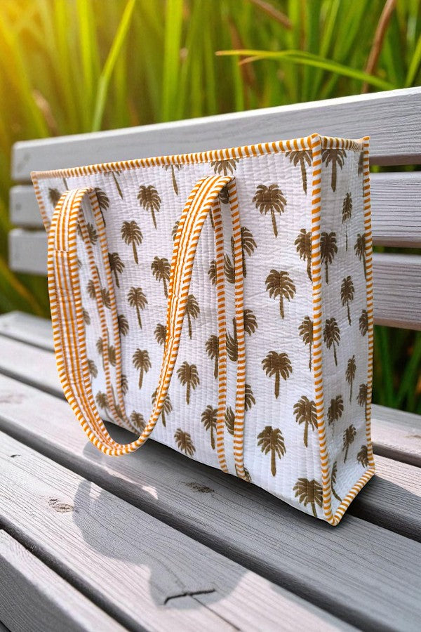 Palm Sunset Tote Bag
